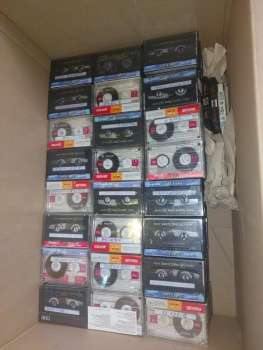 Preview: Maxell TDK Audio Kassetten 250 Stück nur 1 mal bespielt komplett